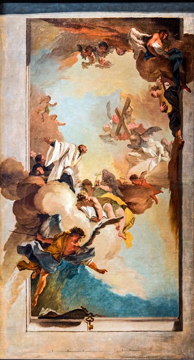 Glory of Saint Gaetano da Thiene by Mattia Bortoloni